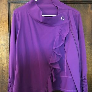 Zella ruffle zip jacket